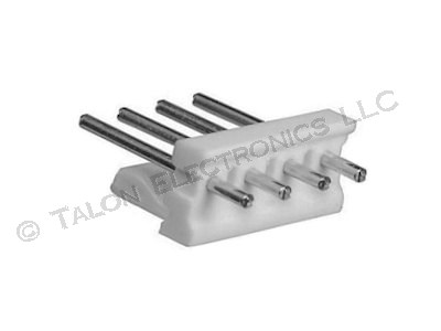 Tyco 640388-4 MTA 156 4 Pin Header with Round Pins (Pkg of 4)