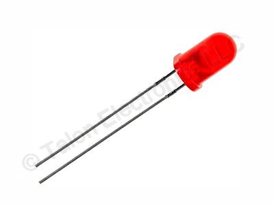 Red 5MM T1-3/4 Diffused LED (Pkg of 6) - Kingbright L53LID