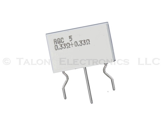 0.33 ohms 2W Dual Radial Wirewound Power Resistor RGC5