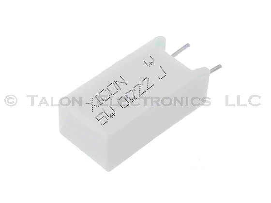 0.22 ohms 5W Radial Wirewound Power Resistor
